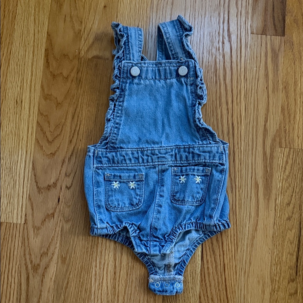 Denim Toddler Girls Overalls